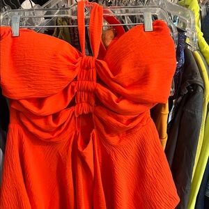 Orange Romper
